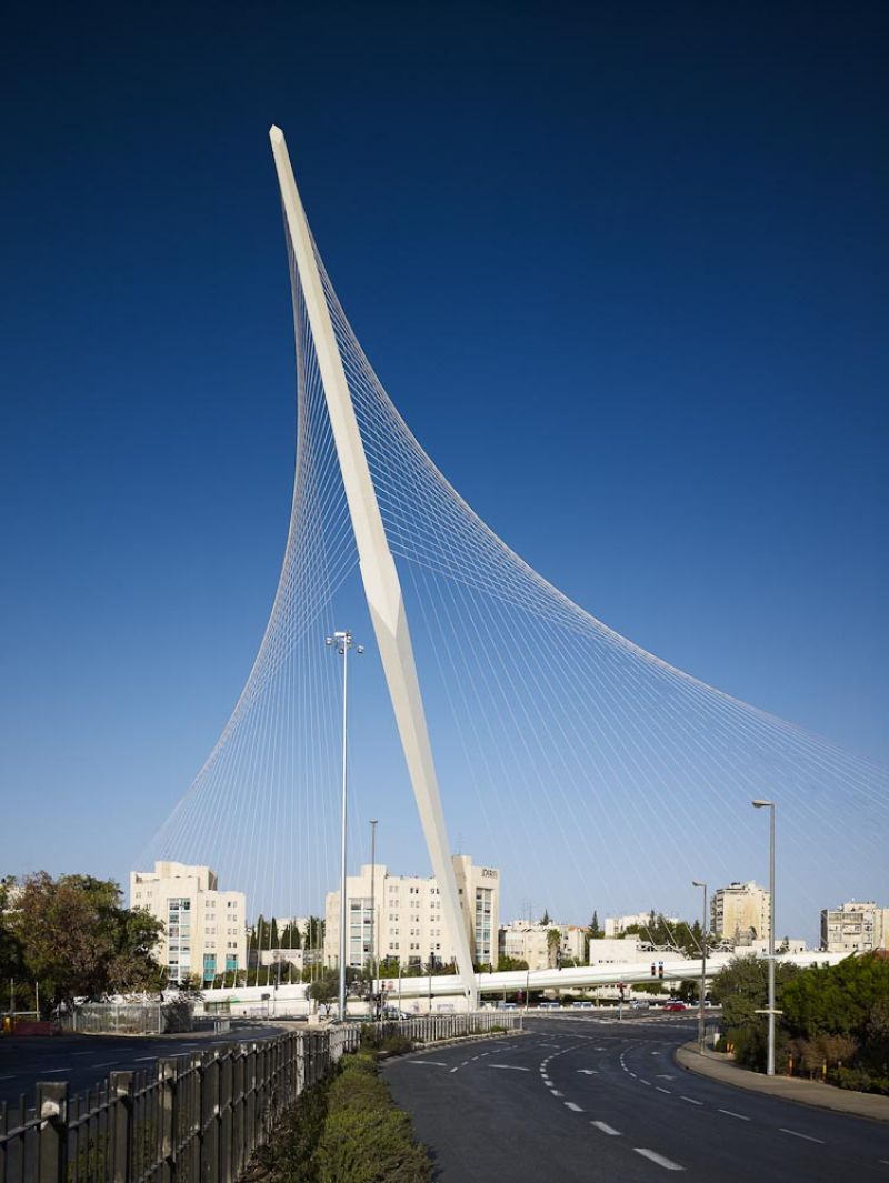 Jerusalem Bridge of Strings, Santiago Calatrava, Jerusalem, Israel