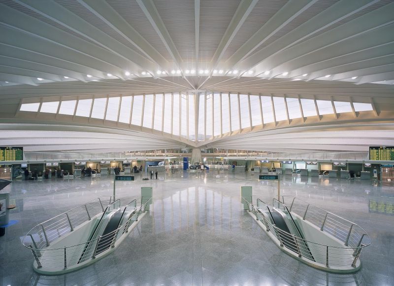 New Sondica Airport, Santiago Calatrava, Bilbao, Spain