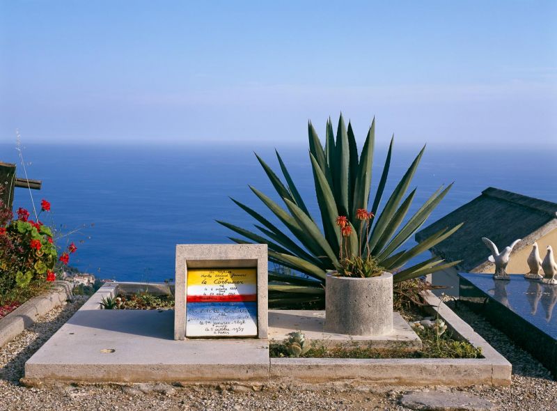 The grave of Le Corbusier and his wife Yvonne, Roquebrune | Cap Martin, France