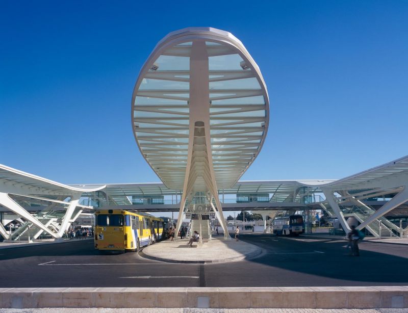 Oriente station, Santiago Calatrava, Lisbon, Portugal